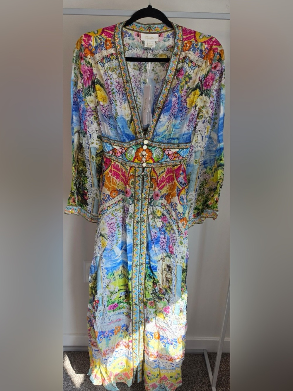 CAMILLA Navas Nouveau Silk Maxi Dress NWT | Retail $979 | Rare Luxury Designer - Picture 6 of 10